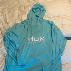 Huk Aqua Blue Performance Hoodie